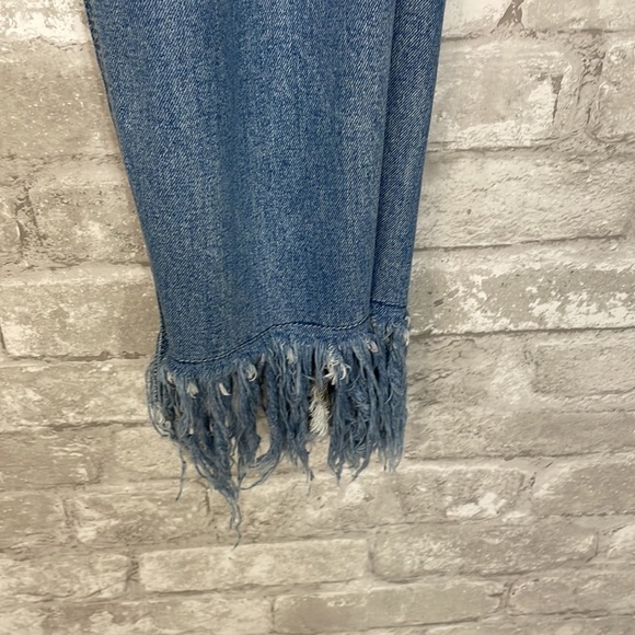 Cello Distressed Fringe Hem Jeans - Picture 2 of 5